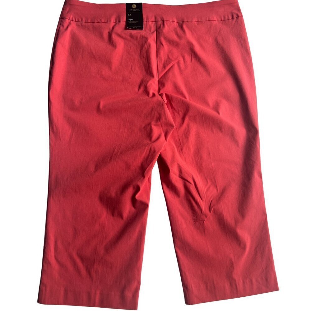 JM Collection Plus Rivet Pull-On Capri Pants, 3X - Picture 9 of 9